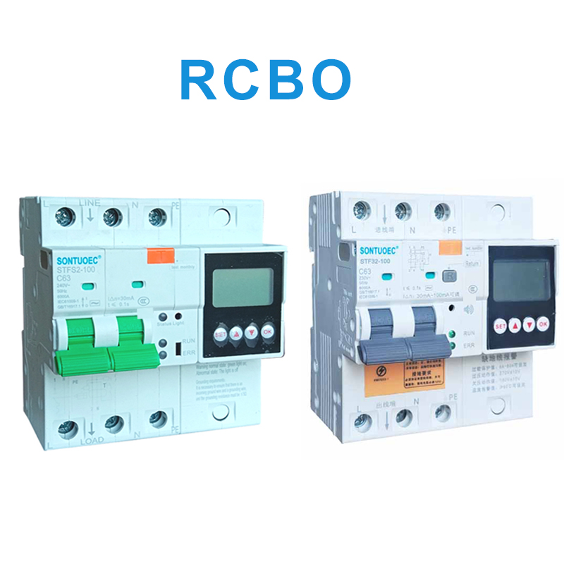 100A 2P 4P RCBO multifuncional