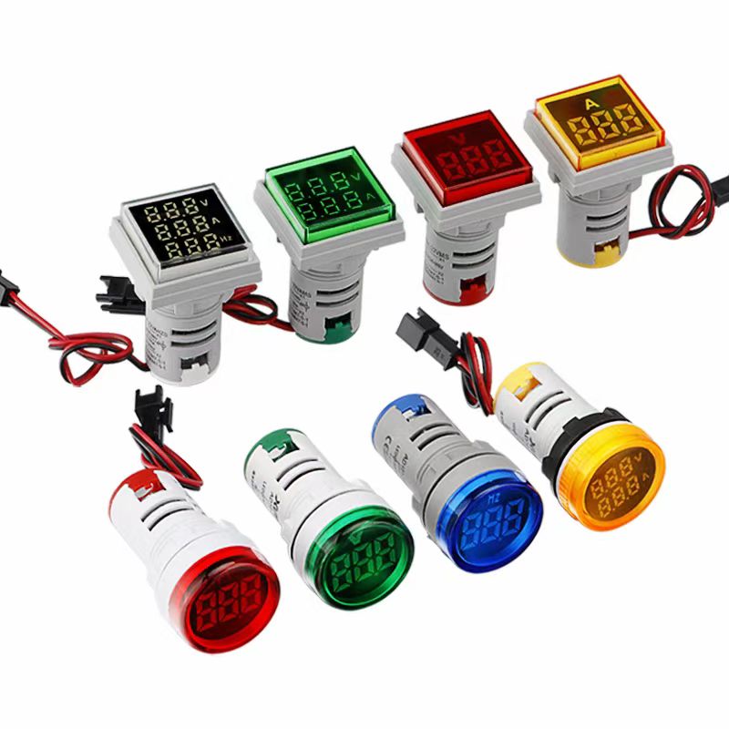 Mini voltímetre /amperímetre /amperíet /hertz Meter LED LED LIG