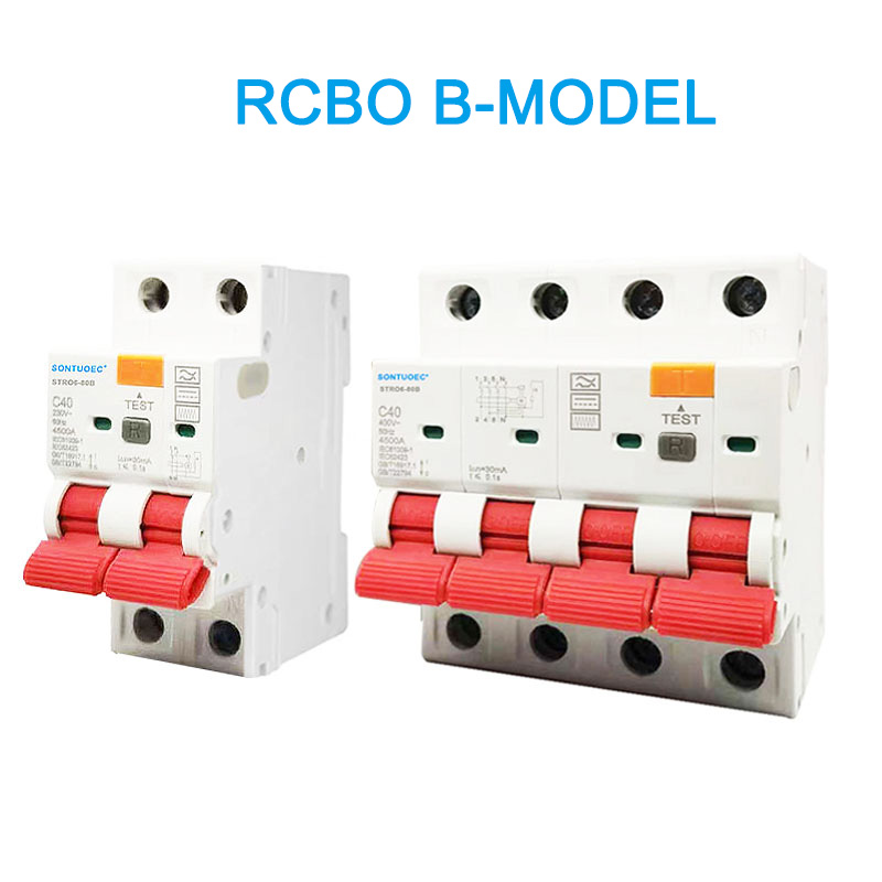 RCBO B Model 2p 4p Circuit de corrent residual residual