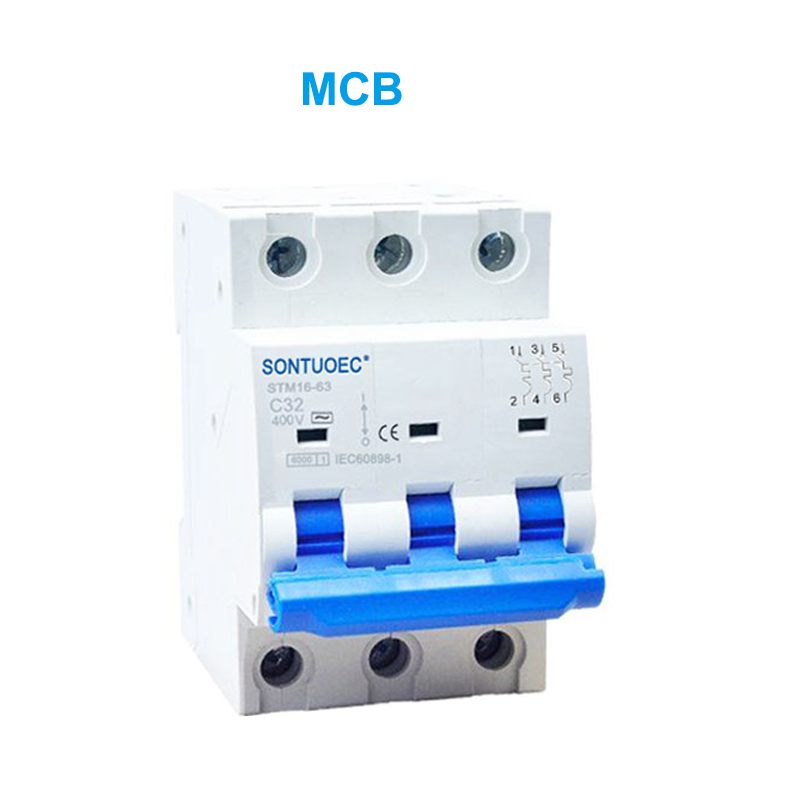 STM16-63 Interruptor de circuit en miniatura 6ka 1p 2p 3p 4p 16a 230/400v mcb