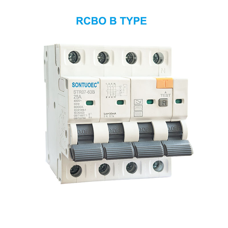 STRO7-63B RCBO B Tipus 2P 4P Circuit de corrent residual