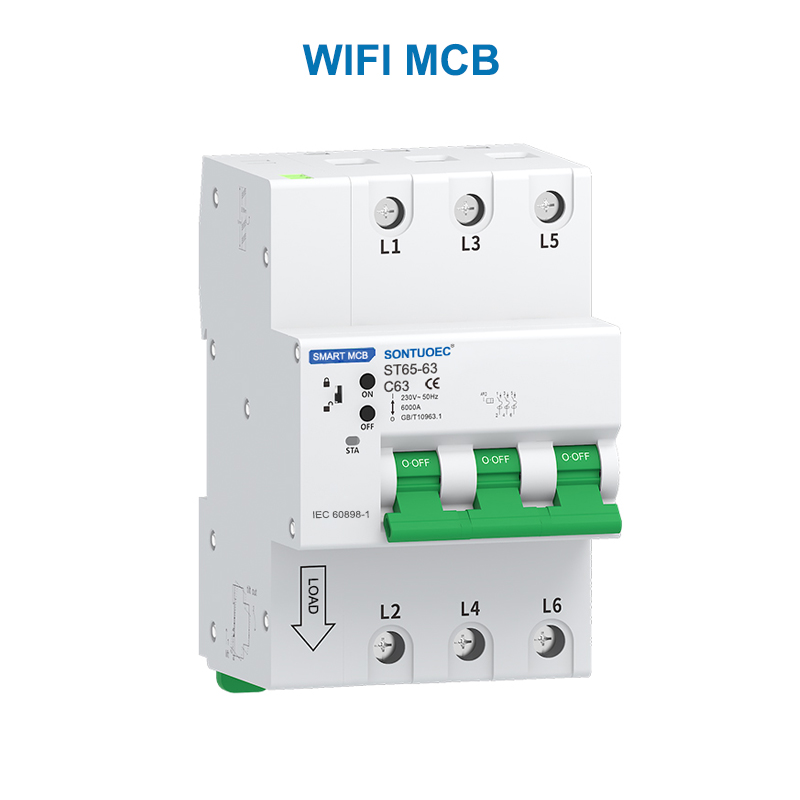 Wifi rs485 multifuncional IoT intel·ligent MCB RCBO Intelligent Micro Circuit